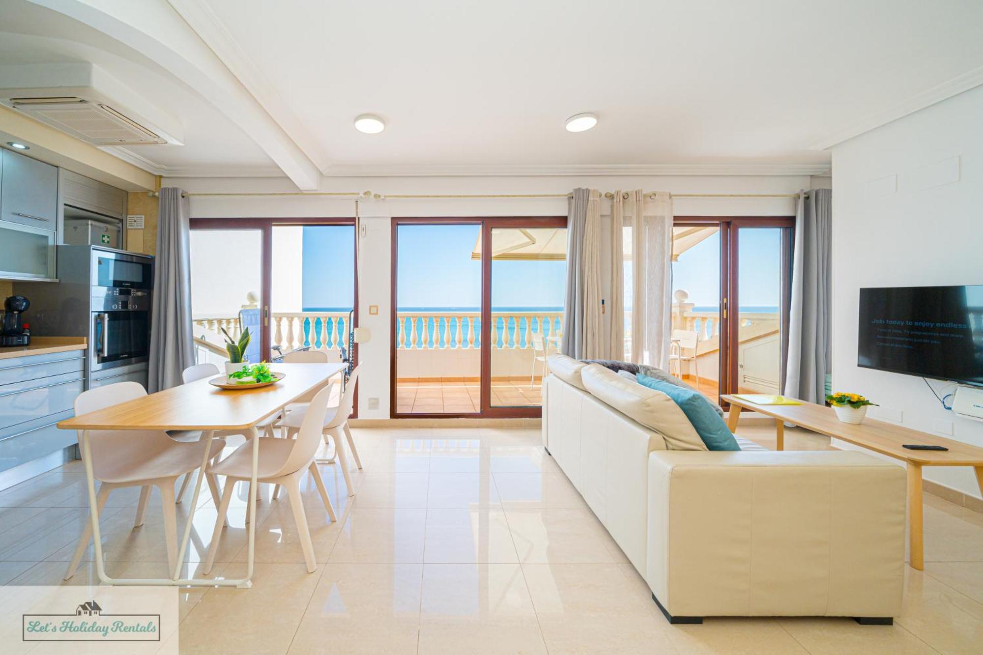 Piso Primera Linea Jakarta 3 Sea View El Campello Luaran gambar